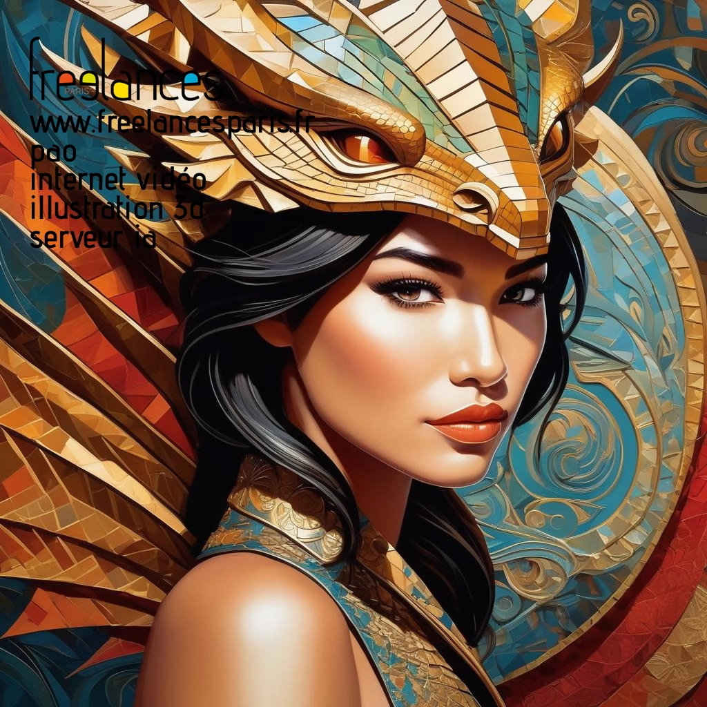 Pao mise en page internet vidéo illustration 3d serveur IA générative AI freelance paris studio de création magazines uz9ei8e0